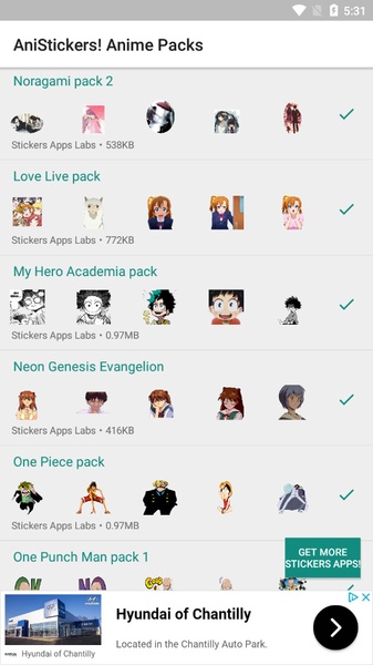 AniStickers - Anime WAStickers for Whatsapp - Preview 5