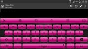 Theme x TouchPal Frame Pink2 screenshot 2
