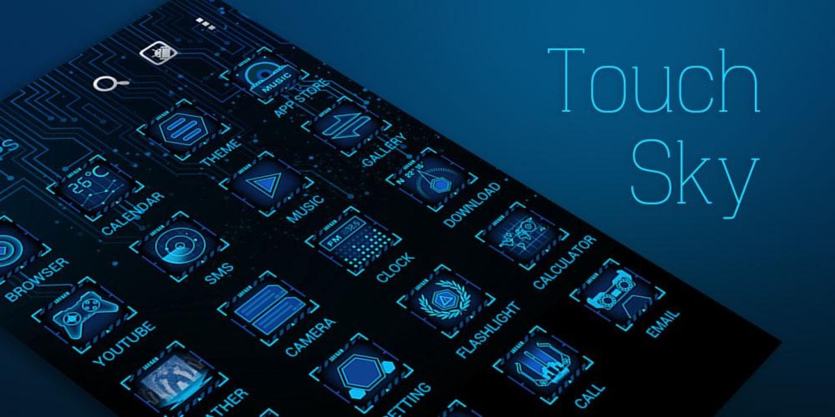 Touch Sky GOLauncher EX Theme - Preview 1