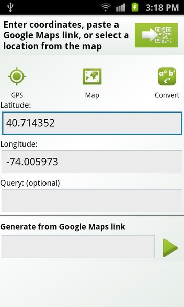 QR-GPS Plugin - Preview 1
