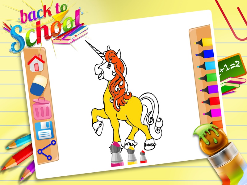 Unicorn Colouring - Preview 3