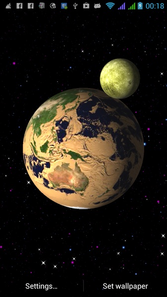 Earth Universe 3D Live Wallpaper Free - Preview 4