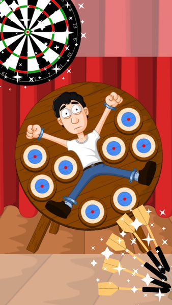 Dart wheel aim target-dart throw game - Preview 5