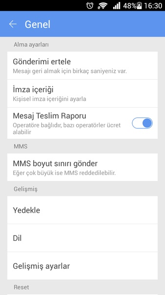GO SMS Language Turkish - Preview 2