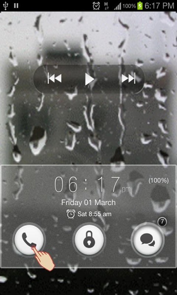 Rain Drops Go Locker Theme - Preview 2