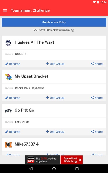 ESPN Tournament Challenge - Preview 8
