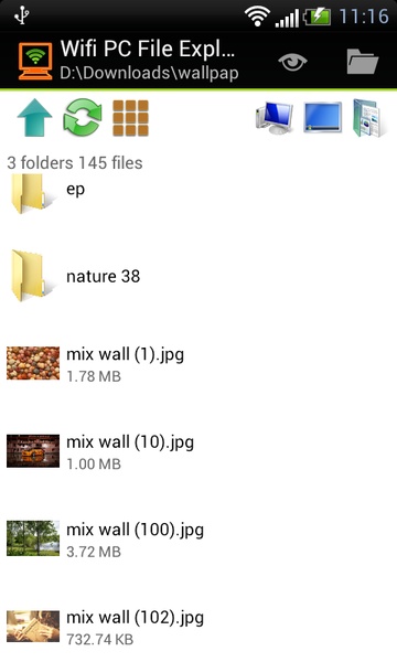 Wifi PC File Explorer - Preview 1