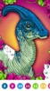 Dinosaur Color by Number Book screenshot 1