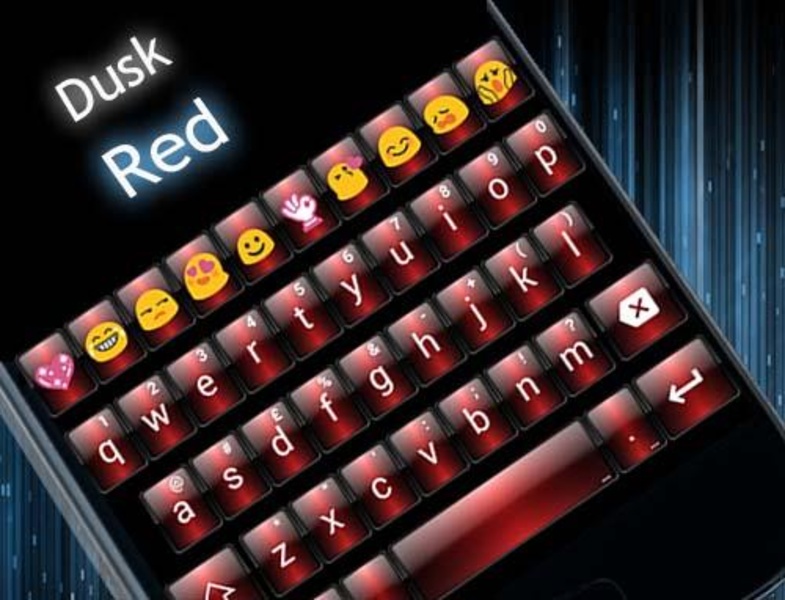 Theme Dusk Red for Emoji Keyboard - Preview 1