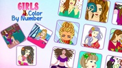 Girls Glitter Color By Number screenshot 3