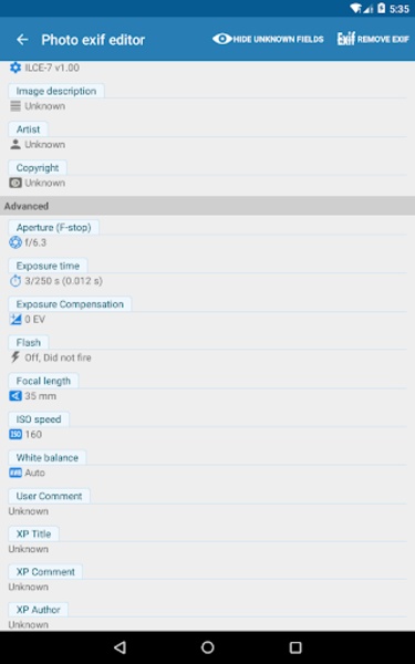 Photo exif editor - Preview 11