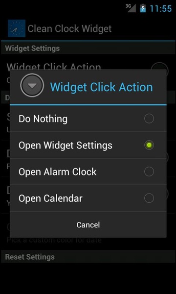 Clean Clock Widget - Preview 2
