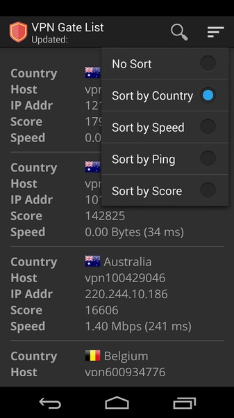 VPN Gate List - Preview 12