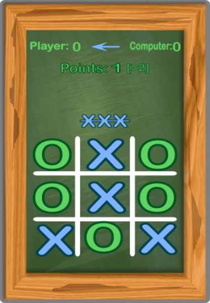 Tic Tac Toe Chalkboard - Preview 3