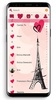SMS Theme Love Paris - pink screenshot 6