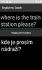 English to Czech Translator screenshot 2