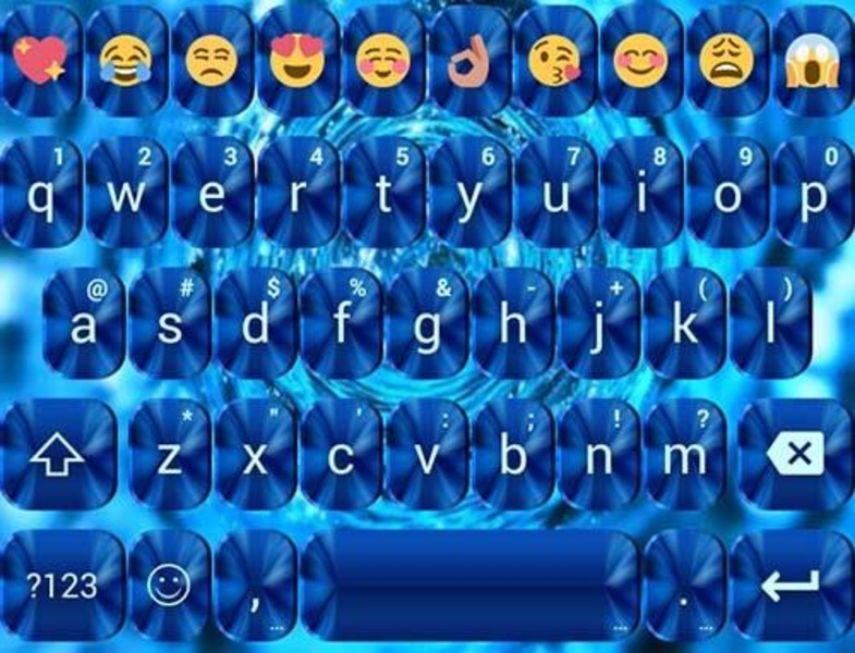 Theme Shading Blue for Emoji Keyboard - Preview 2
