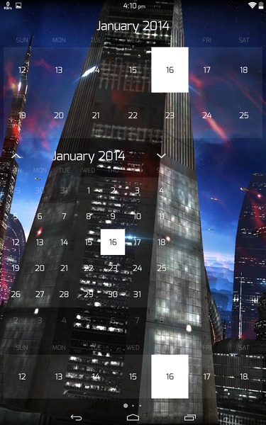 Monthly Calendar Widget - Preview 1