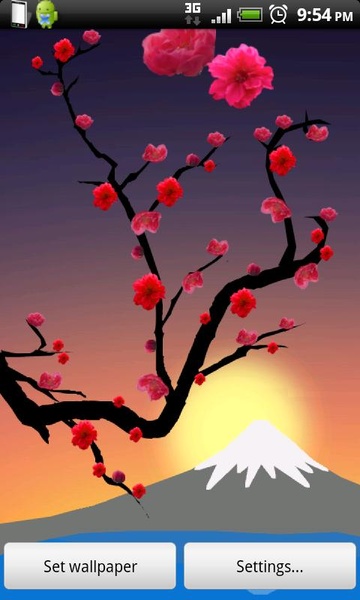 Red Sakura Live Wallpaper - Preview 5