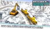 Winter Snow Excavator Crane Op screenshot 2