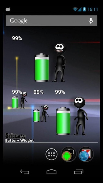 Stickman Battery Widget - Preview 1