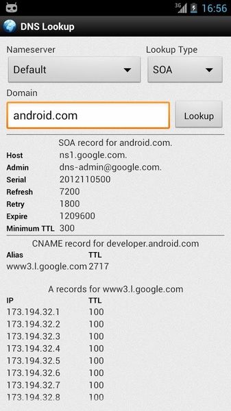 DNS Lookup - Preview 4