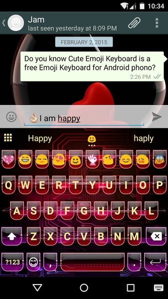 Electric Rainbow Emoji Keyboard - Preview 2