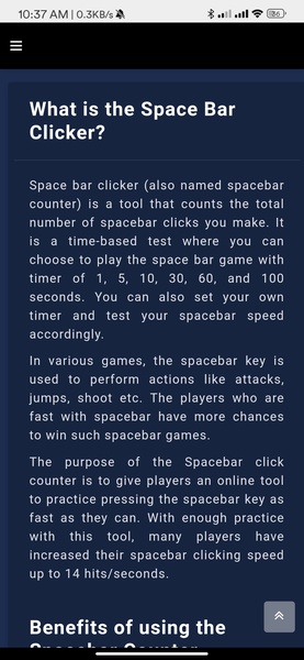 Space Bar Clicker for Android - Free App Download