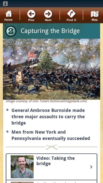 Antietam Battle App - Preview 2