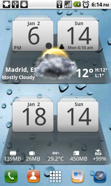 MIUI Digital Weather Clock - Preview 6
