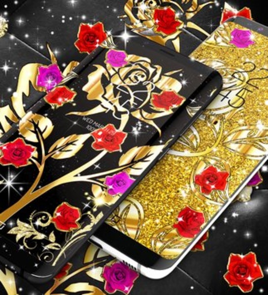 Gold rose live wallpaper - Preview 3