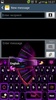 Purple Flame GO Keyboard theme screenshot 2