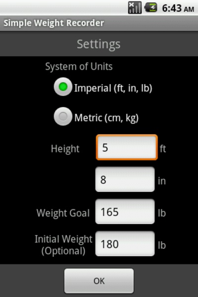 Simple Weight Recorder - Preview 4