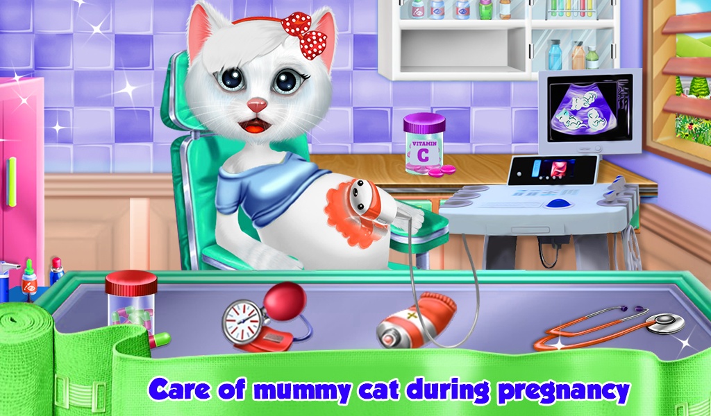 Kitten New Born Doctor Clinic Checkup Game - Preview 4