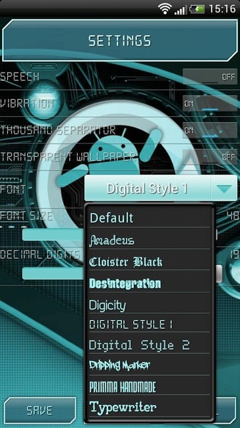 SCalc Theme Cyanogen - Preview 3