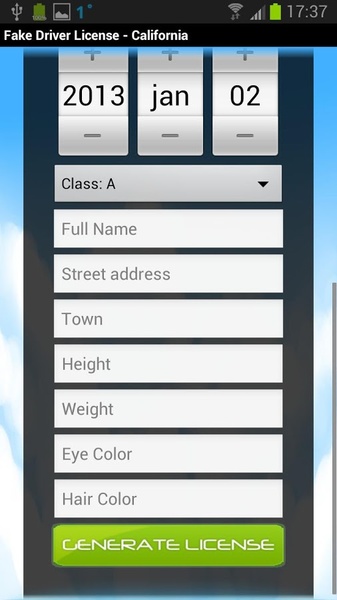 Fake Driver License Generator - Preview 5
