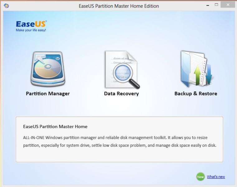 EaseUS Partition Master - Free Partition Manager For Windows.