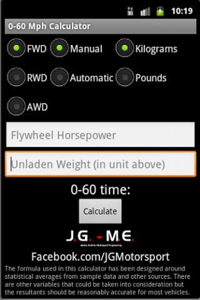 0-60 Mph Calculator - Preview 3