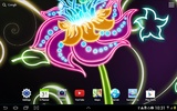 Neon Flowers Live Wallpaper screenshot 2
