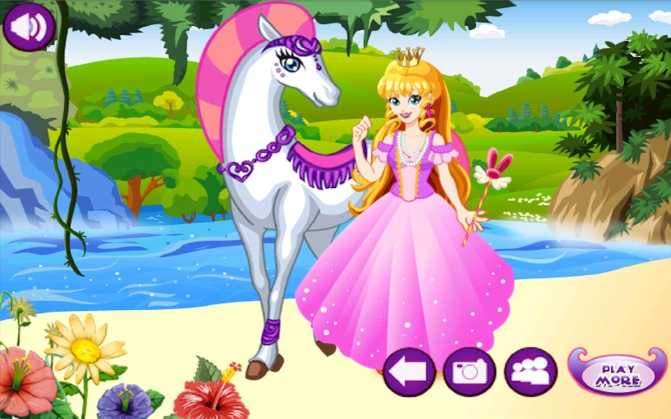 White Horse Princess Dress Up - Preview 1