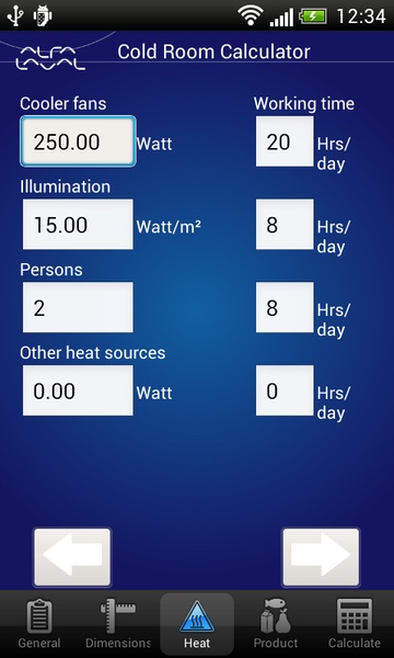 Cold Room Calculator - Preview 4