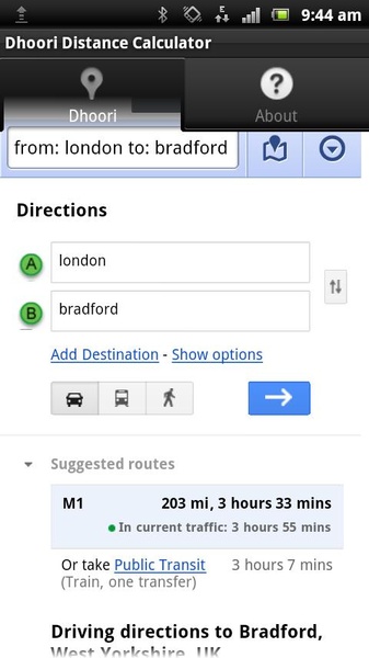Dhoori Distance Calculator - Preview 3