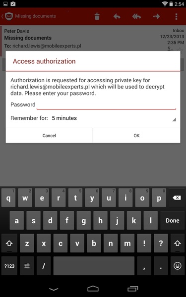 mySecureMail - Preview 3