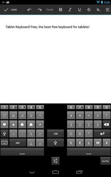 Tablet Keyboard Free - Preview 2