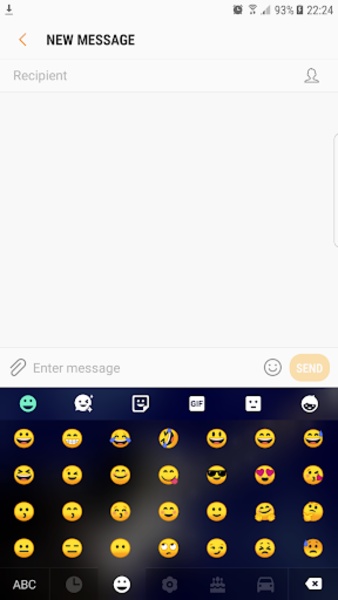 GO Keyboard Blue Rock Guitar theme - Preview 2