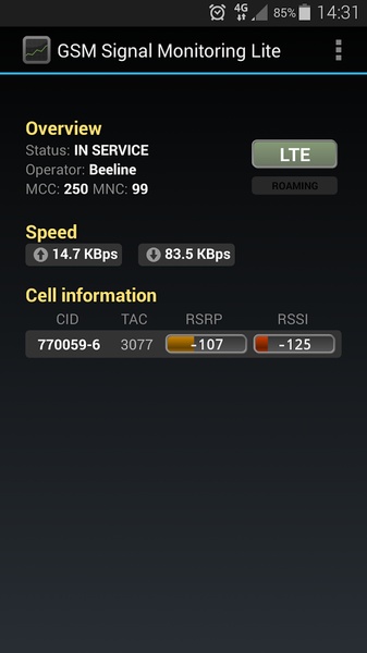 GSM Signal Monitoring Lite - Preview 2