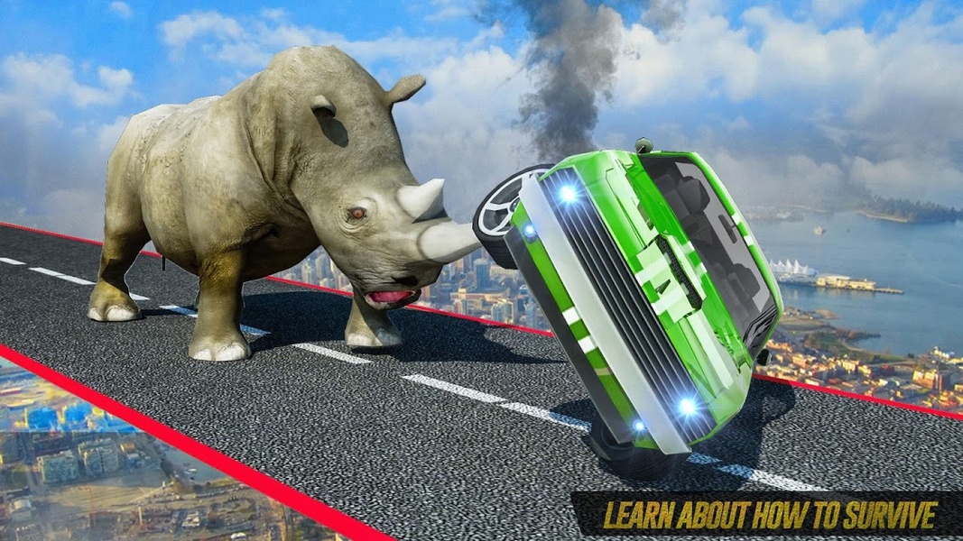 Dinosaur Car Chase Ramp Stunts - Preview 14