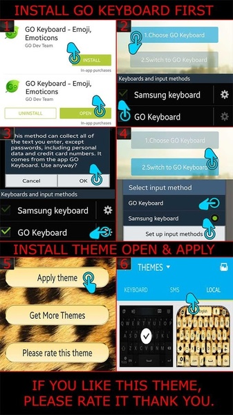 Cheetah Gold Keyboard - Preview 5