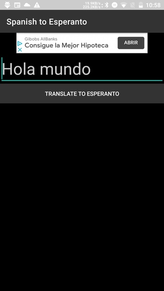 Spanish to Esperanto Translator - Preview 2