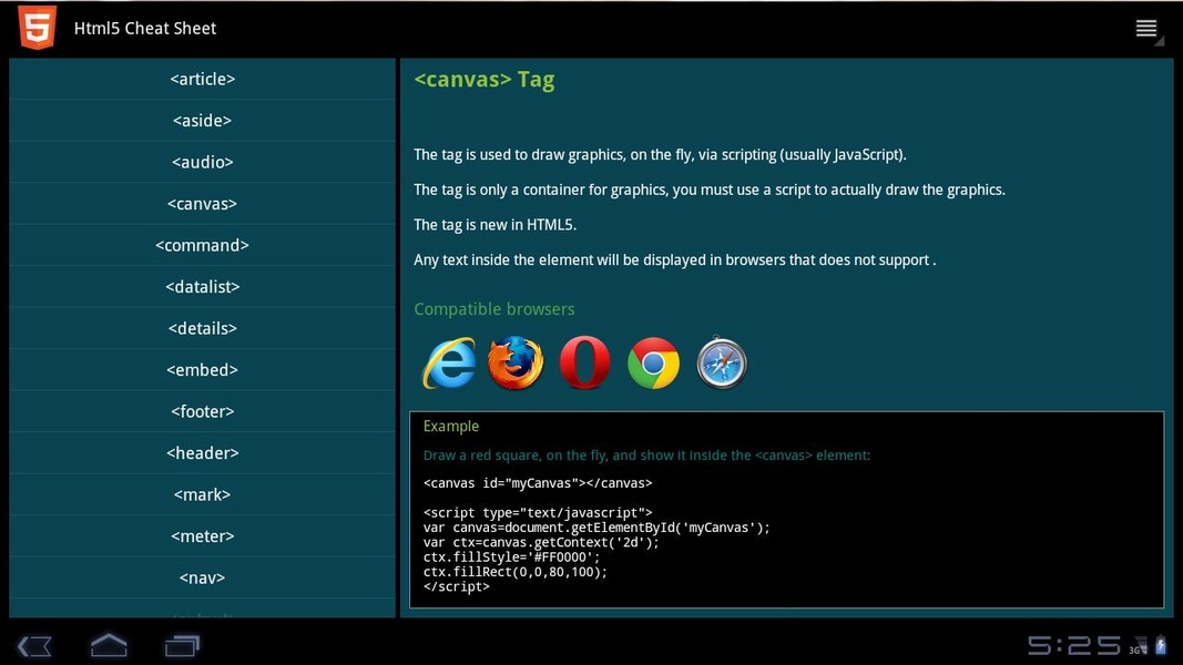 Html5 Cheat Sheet - Preview 2